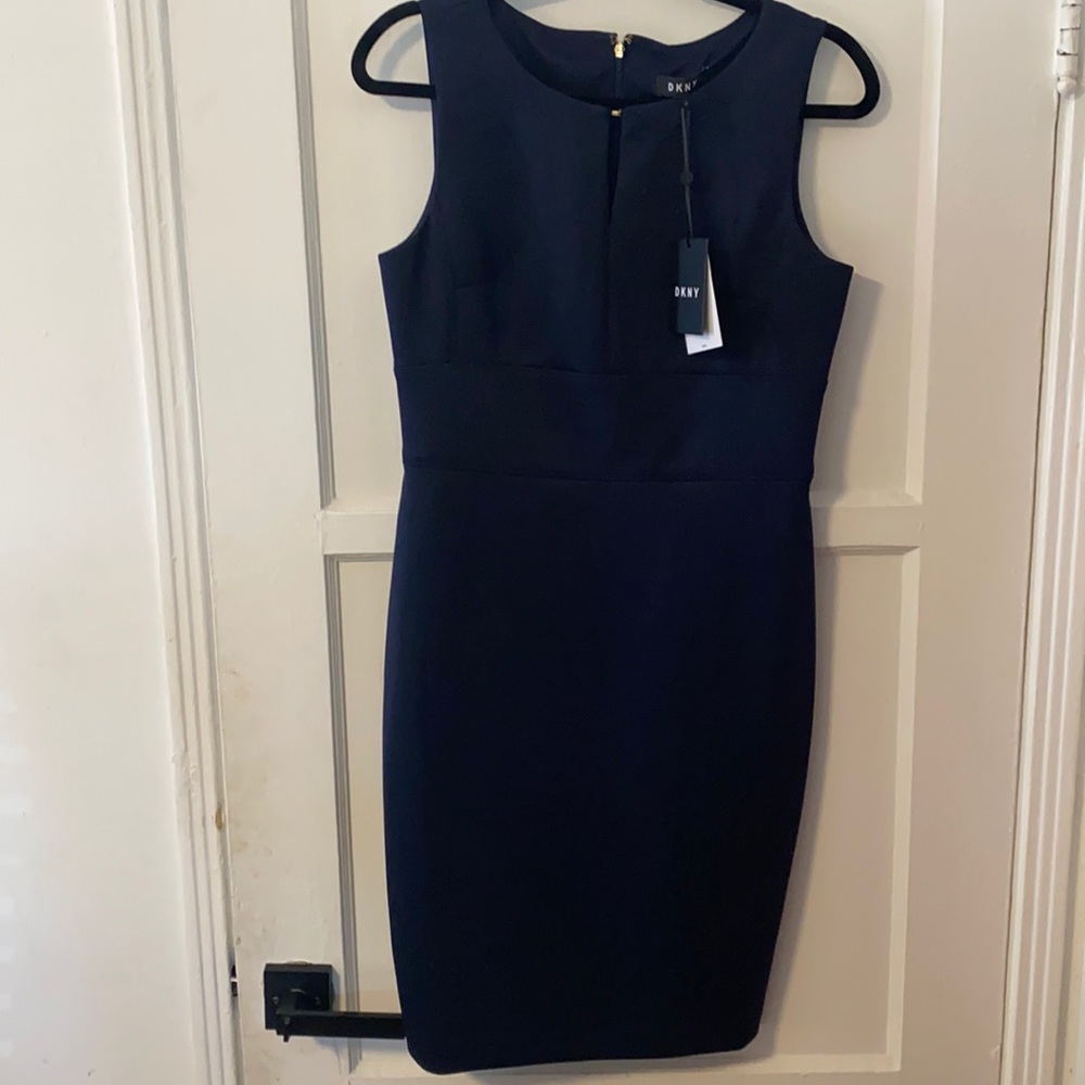 DKNY Navy Blue Dress women’s SZ 6. NWT